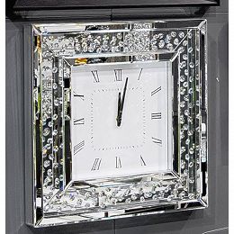 Zegar ścienny kwadrat kryształowy Camino 50 cm