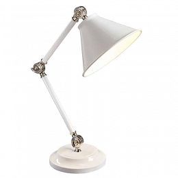 Lampa biurkowa Provence biała